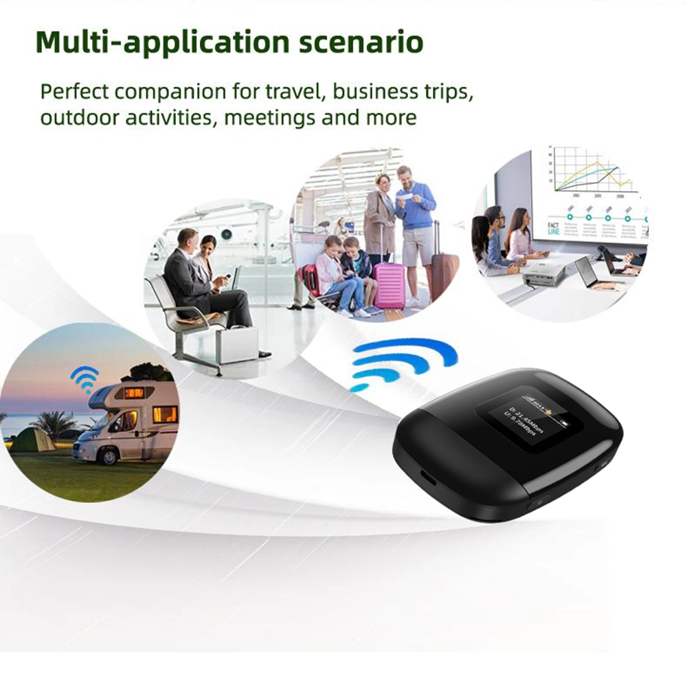 Unlocked 3G OEM Mobile Pocket Hotspot 4000mA Mifi 4G LTE 2.4G&5g Wireless Network SIM Card WiFi Router for Communication