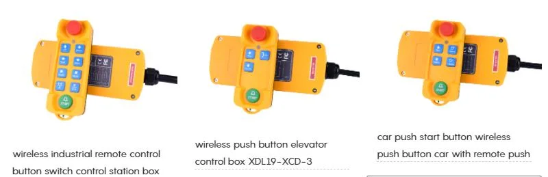8 Push Buttons Industrial Wireless Crane Control Switchn for Cranes