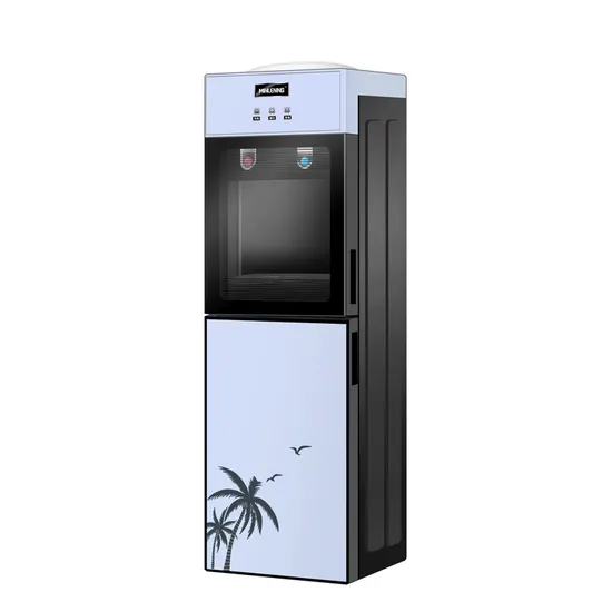 Advanced Vertical Water Dispenser with Stylish Storage Cabinet 